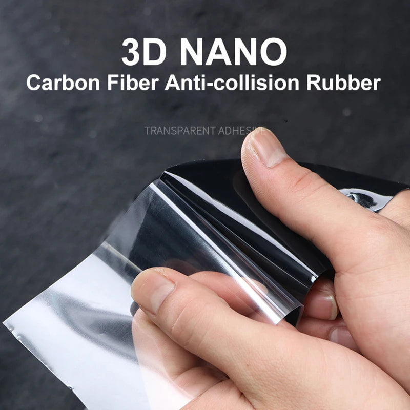 SEAMETAL 3D Carbon Fiber Car Threshold Protective Film Anti Scratch Waterproof Car Stickers for Auto Door Sill Edge Protection