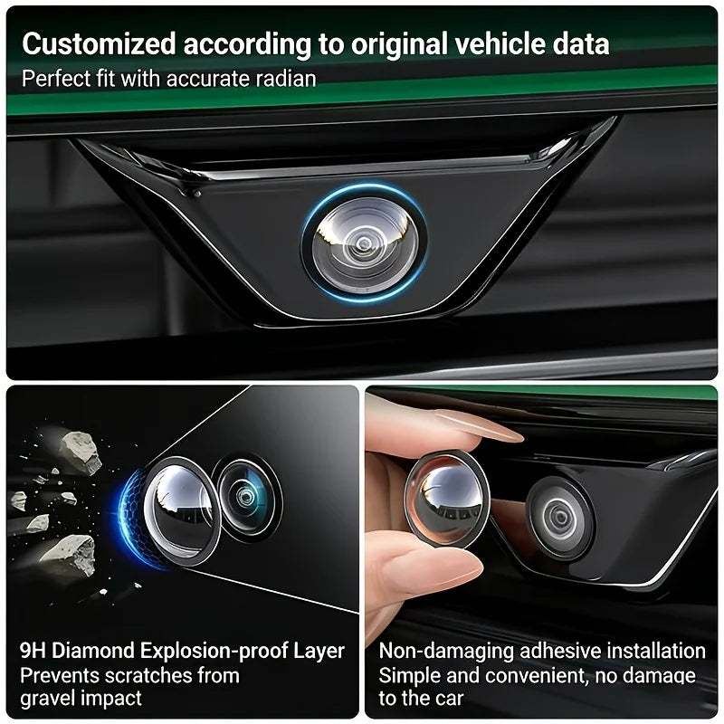 New Car 360° Panoramic Camera Lens Protective Cover Anti-Scratch Dustproof Waterproof Parking Lens Protector for Most SUV Sedan