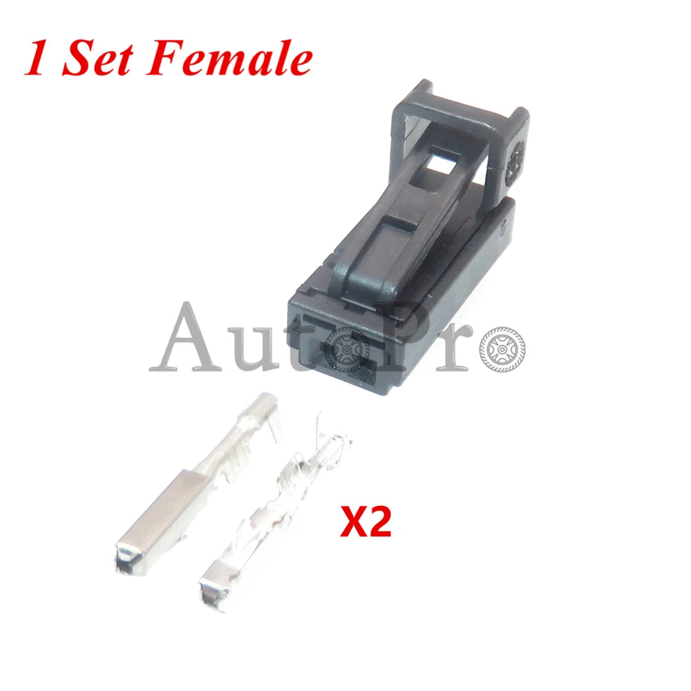 1 Set 2 Hole 4B0971832 4E0972575 1-1534113-1 1534155-1 AC Assembly Car License Plate Lamp Wire Harness Plug With Terminal for VW