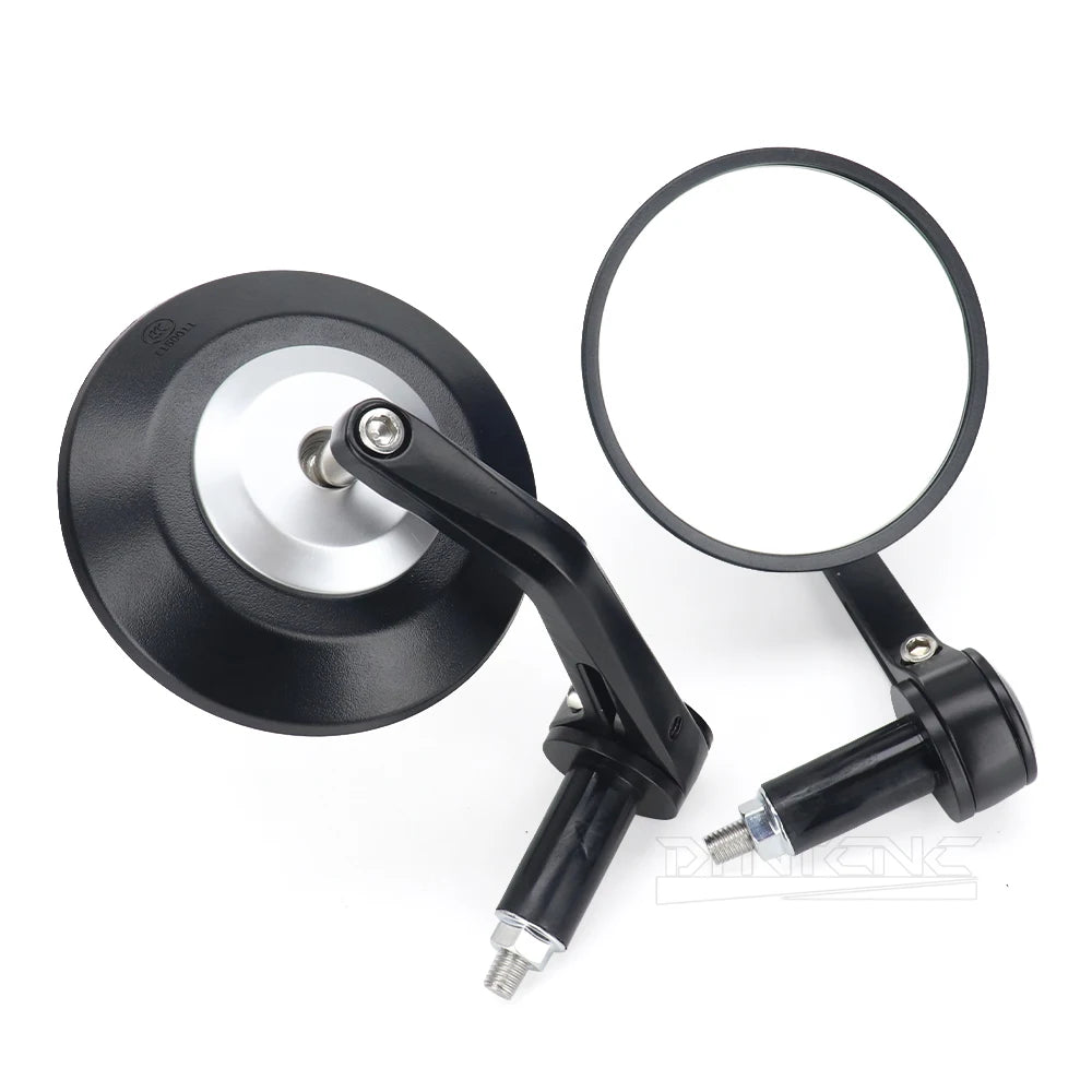 Motorcycle Accessories Bicycle Tram Off-Road Vehicle All-Terrain Universal Handlebar End Rearview Mirrors 95MM Glass Side Mirror