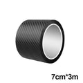 SEAMETAL 3D Carbon Fiber Car Threshold Protective Film Anti Scratch Waterproof Car Stickers for Auto Door Sill Edge Protection