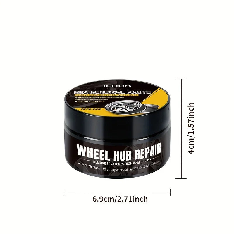Automobile wheel rim scratch reconditioning paste, tire rim scratch paint repair paste - aluminum alloy wheel hub repair