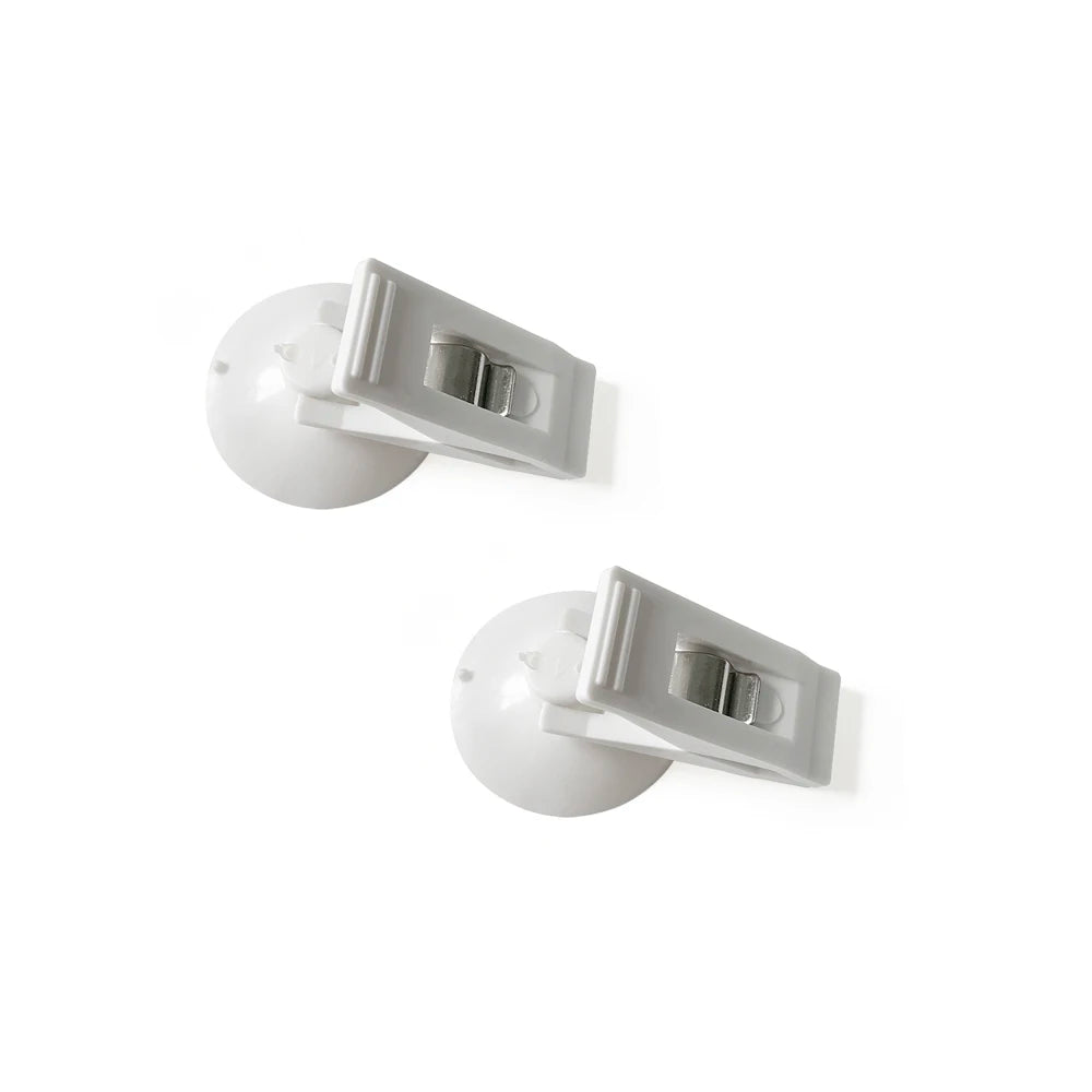 10PCS Car Window Sucker Clips Hook Car Interior Plastic Clip Multifunctional Clip Cards Suction Cap Clips for Sunshade Curtain