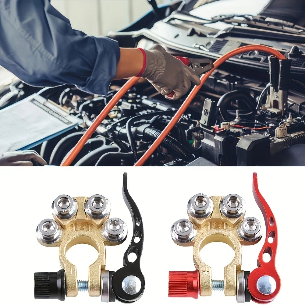 5Pcs  Auto Battery Quick Disconnect Terminal Car Battery Connector Kit Battery Universal Cable Adapter Vehicles SUV Truck