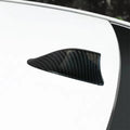 Universal Aerials Carbon Fiber Look Car Roof Top Mount Shark Fin Aerial Antenna Toppers Car Radio AM FM Antenna Signal Amplifier