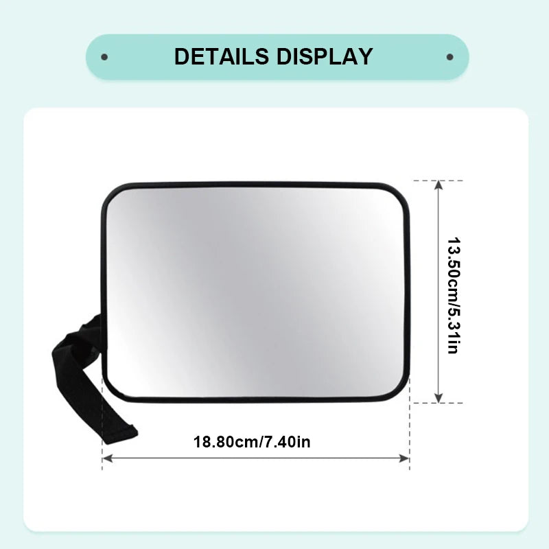 SEAMETAL Car Rear Seat Baby Mirror Adjustable Wide Angle Seat Safety Rearview Observation Mirror Car Baby/Child Interior Mirror