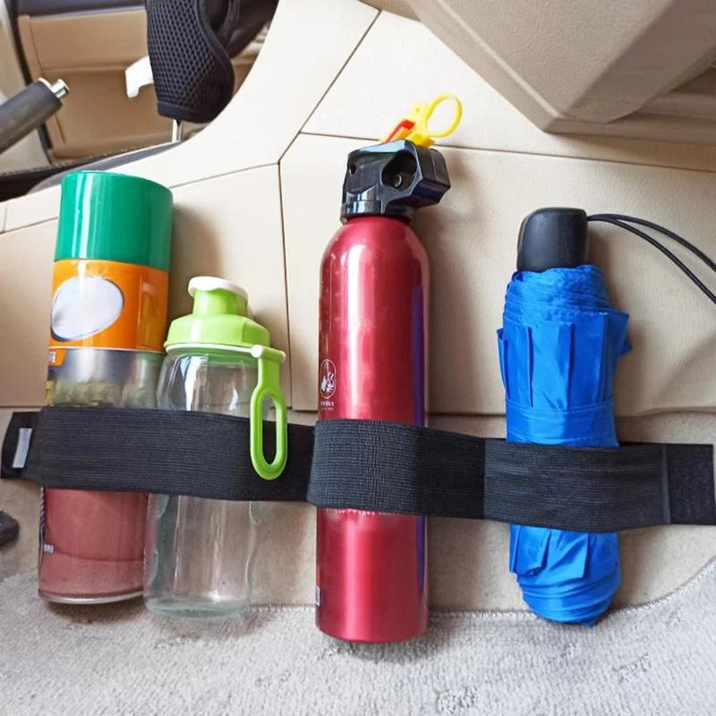 Car Trunk Organizer Fire Extinguisher Fixing Belt Automobile Elastic Fixing Belt Storage Bag Tapes