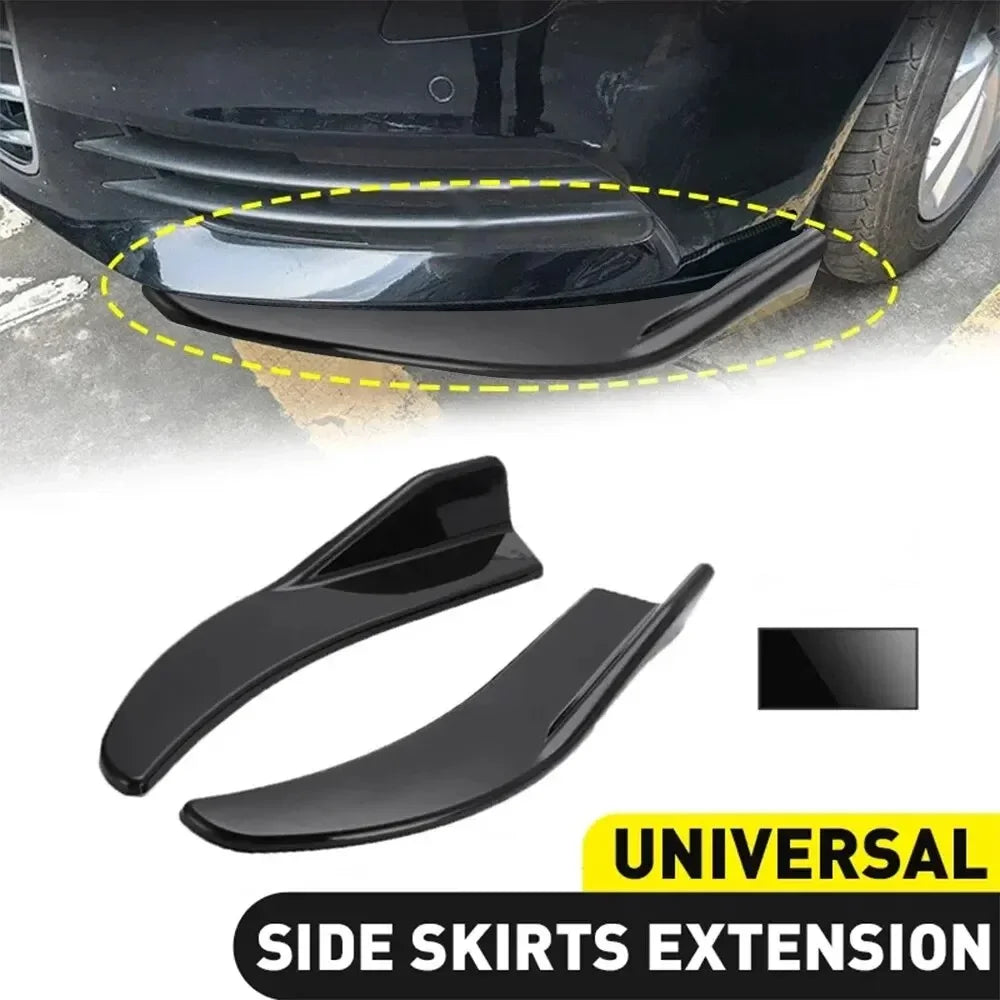 1Pair Car Bag Corner Bumper Spoiler Front Rear Lip Anti-Collision Universal Car Side Skirt Anti Collision Rear Corner Accessory