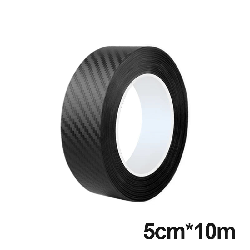 SEAMETAL 3D Carbon Fiber Car Threshold Protective Film Anti Scratch Waterproof Car Stickers for Auto Door Sill Edge Protection
