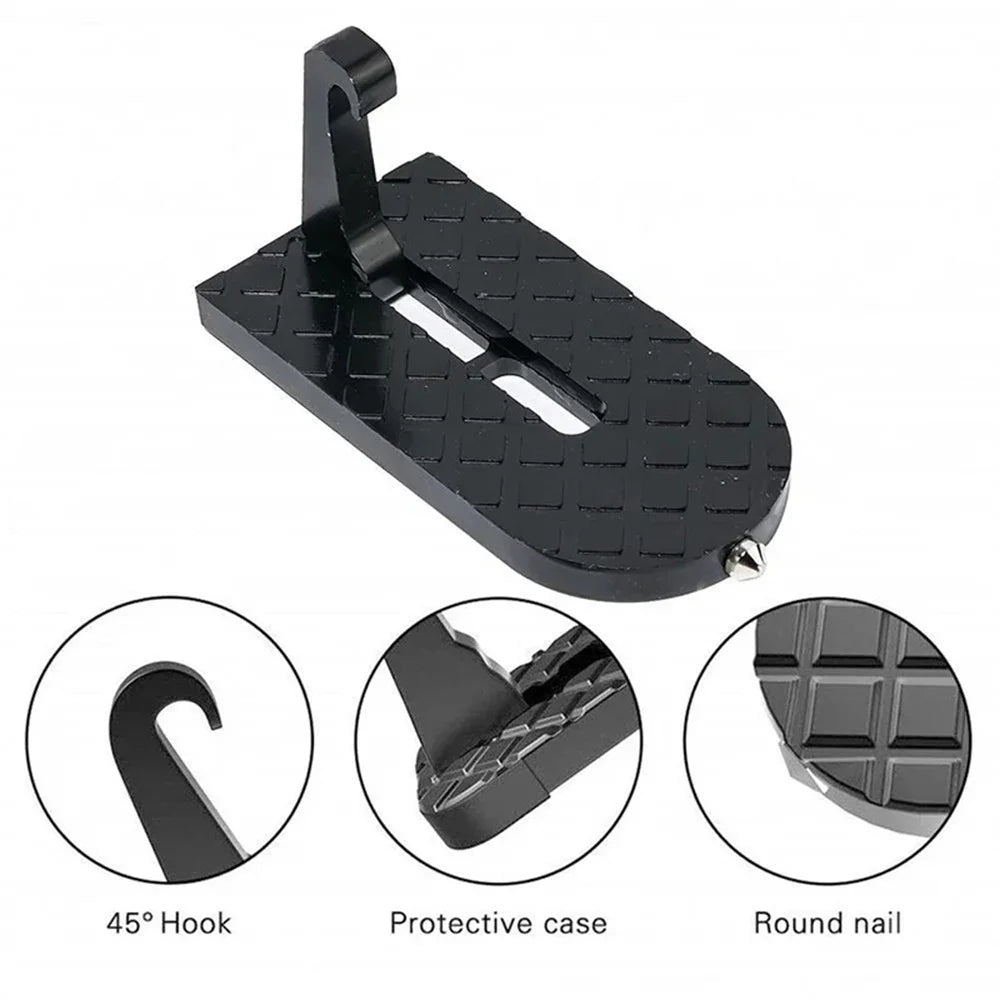 1PC Car Foot Pedal Aluminum Door Pedal Universal Mini Auxiliary Pedal Upper Roof Pedal Pedal Pedal Car Accessories Foot Pedal
