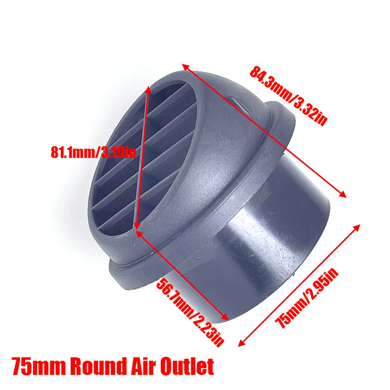 Air Diesel Heater 75mm Diameter 200cm Length Duct Pipe Tube Hose Outlet Exhaust Joiner Connector For Webasto Eberspaecher