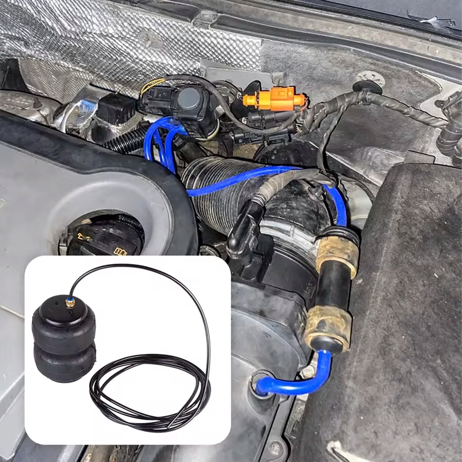 The complete set of car air suspension comes with a full set of accessories and supports mobile app control