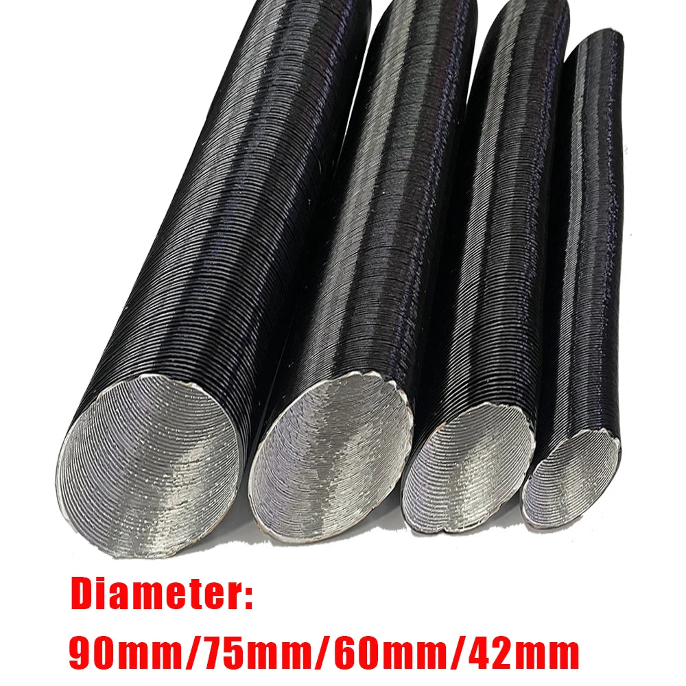 1PCS 25mm 42mm 60mm 75mm 90mm Diameter Air Diesel Parking Heater Duct Pipe Tube Hose For Webasto Eberspacher Car Camper