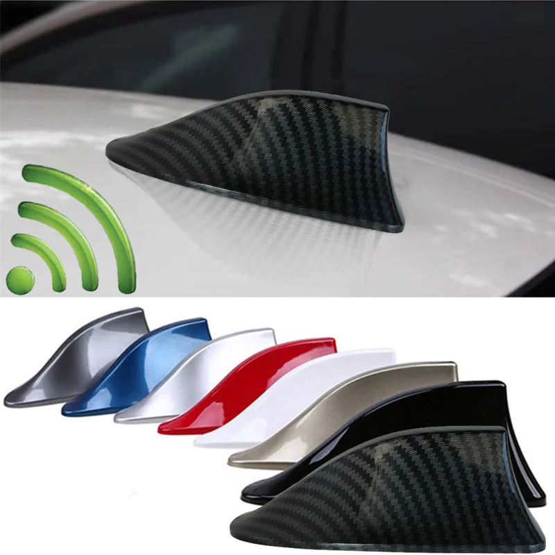 Car Radio Shark Fin Car Shark Antenna Radio FM Signal Design For All Automobiles Aerials Auto Exterior Styling Replacement Parts