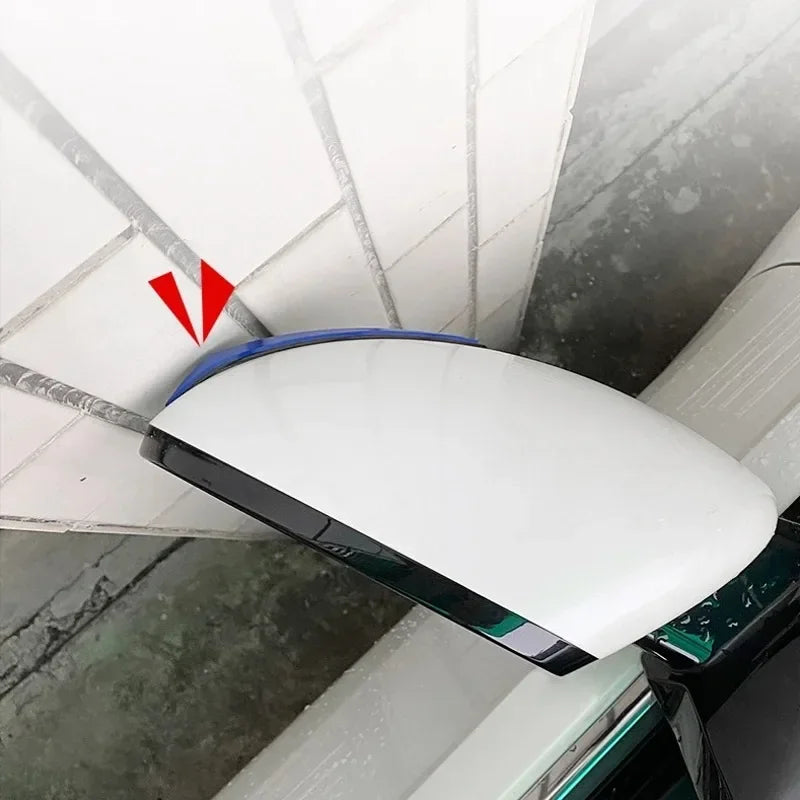 4pcs/set Car Anti-collision Protective Strips Body Door Rearview Mirror Edge Antis-scratch Protection Rubber Strip 3D Sticker Ne