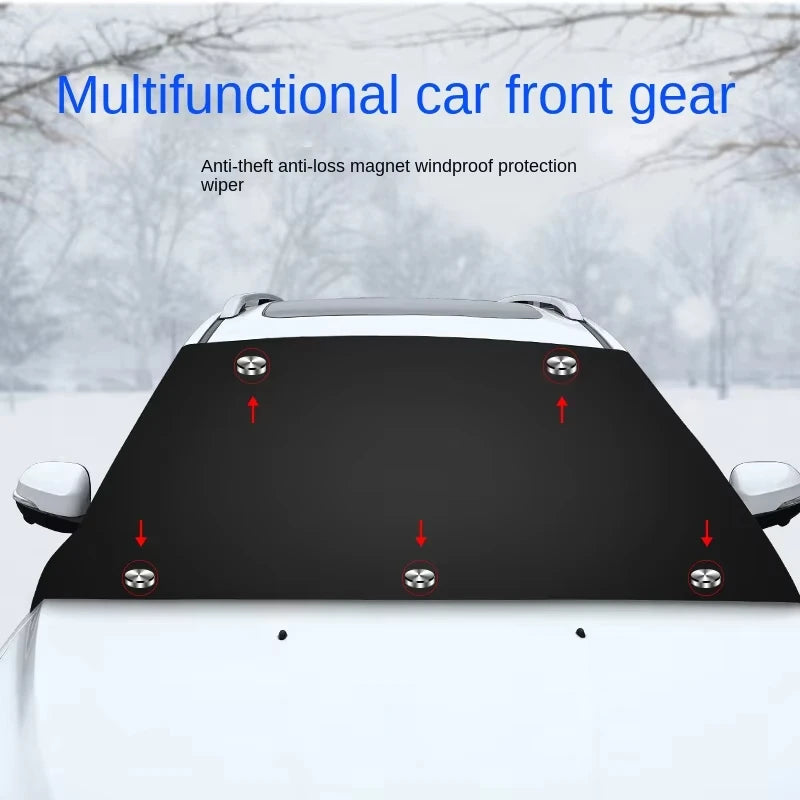Car Summer Sunshade Half Cover Auto Cover Front Windshield Sun Protection Heat Insulation Snow Shield Anti Snow Frost Car Cover