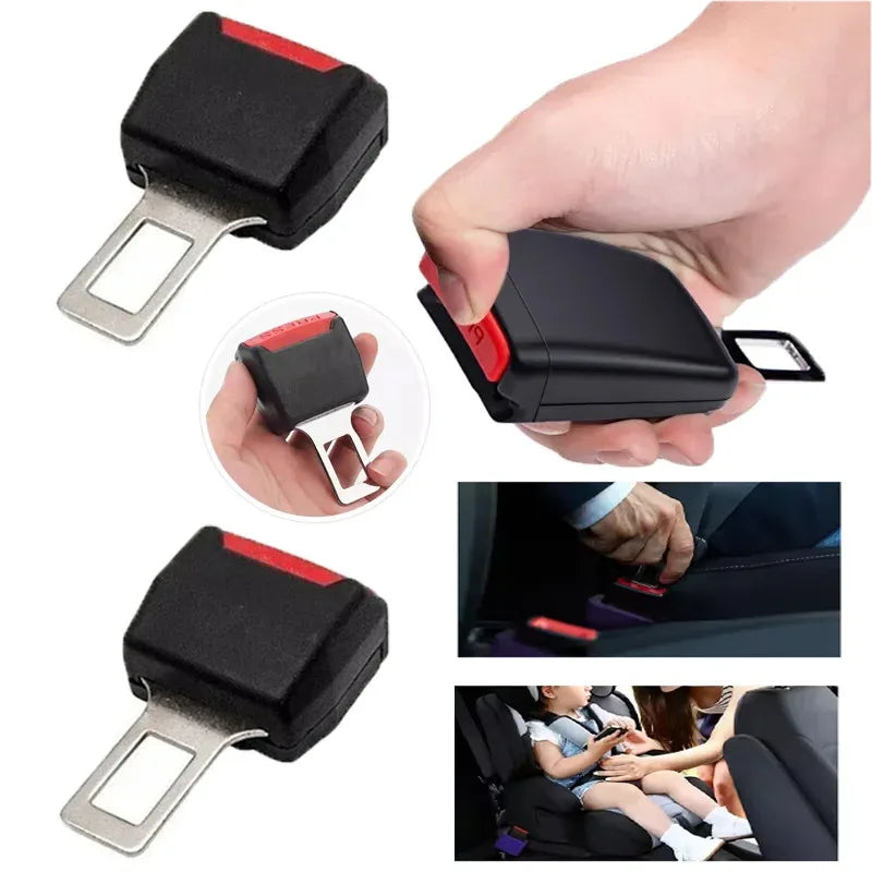 2 PCS Car Seat Belt Clip Extender Safety Seatbelt Lock Buckle Plug Thick Insert Socket Extender Safe