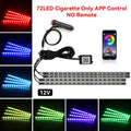 Neon 36 48 72 LED Car Interior Ambient Foot Light Kit Backlight Remote App Music Control Auto RGB Atmosphere Decorative Lamp
