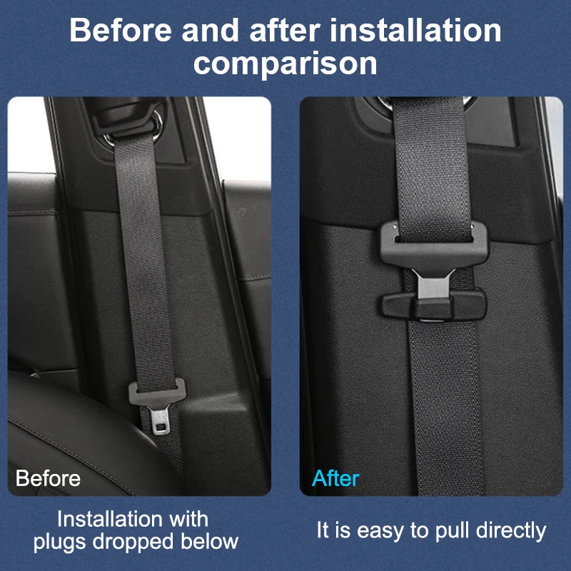 SEAMETAL 2pcs Car Seat Belt Holder Clip ABS Safety Belt Clip Prevent Falling Universal Seat Belt Accessories Stay in Position