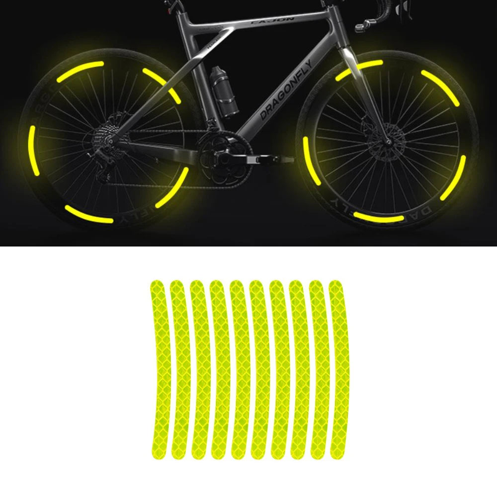 Car-Wheel Reflective-Stickers 20PCS Night Fluorescent Tire Warning-Stickers Paste Creative Personality Decorative Car Stickers