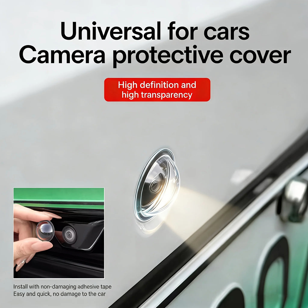 New Car 360° Panoramic Camera Lens Protective Cover Anti-Scratch Dustproof Waterproof Parking Lens Protector for Most SUV Sedan