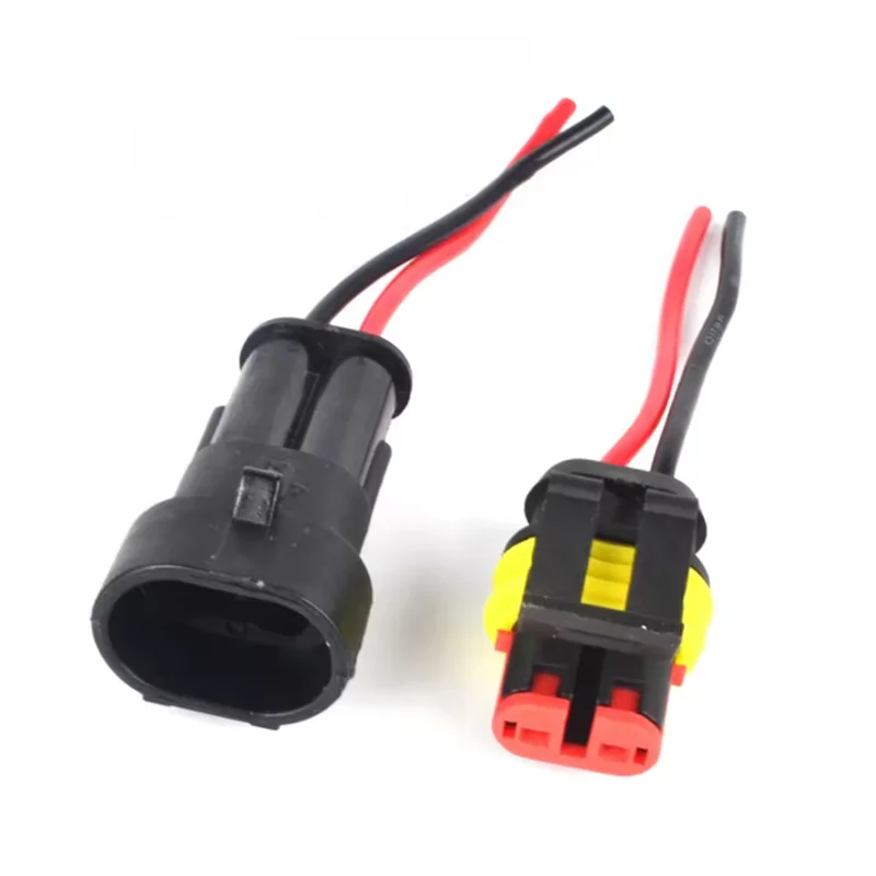 5 SET Waterproof 2 Pin Wire Connectors - 20 AWG Automotive Connector Kit for Car, Truck, Motorcycle, and Marine Boat