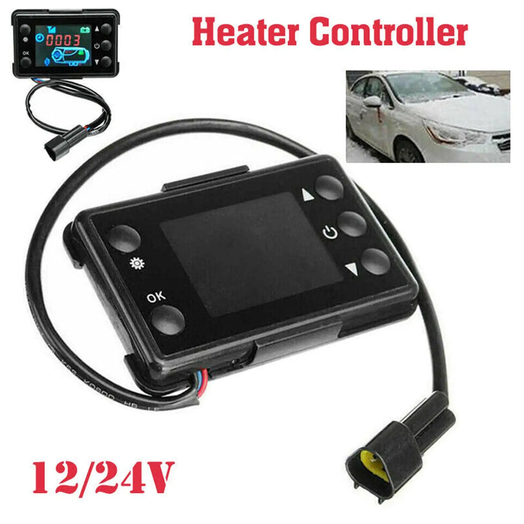 Universal Parking Heater Controller Kit 12V/24V LCD Monitor Switch+Remote Control Car Air Parking Heater Accessories