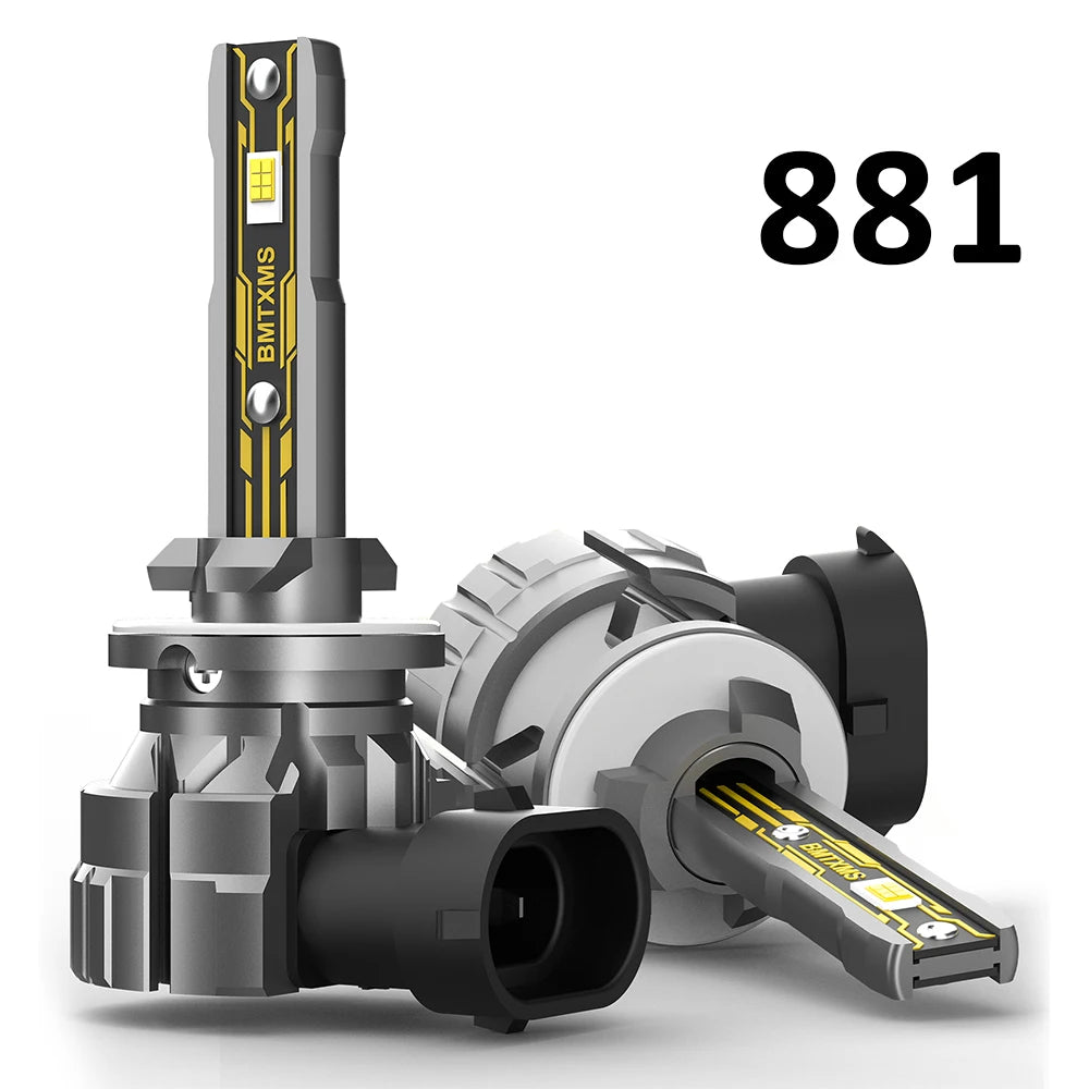 BMTxms 2PCS H4 LED Hi/Lo Headlight 12000LM H8 H11 H16JP H10 HB3 9005 HB4 9006 H27 H27W 881 880 Led Fog DRL Lights CSP Chips Bulb