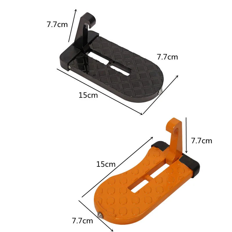 Foldable Car Roof Rack Step Car Door Step Universal Latch Hook Auxiliary Walking Car Foot Pedal Aluminium Alloy Safety Hammer