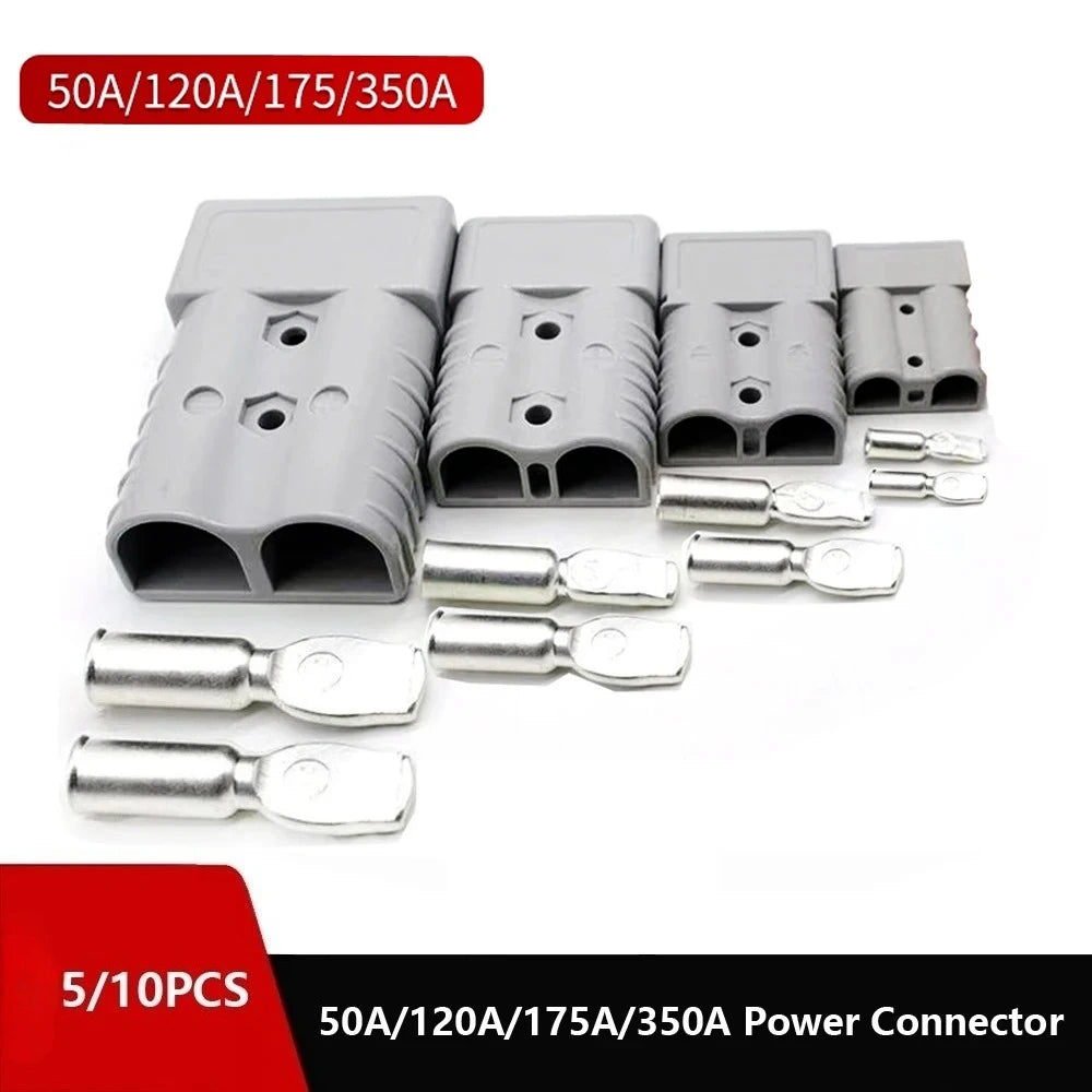 5/10pcs 50A/120A/175A/350A Battery Quick Connect Disconnect Connector 600V Towing Winch Quick Connect Wire Harness Plug