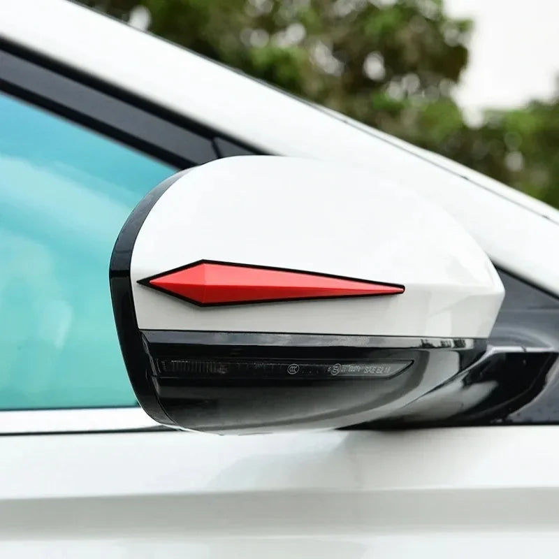 4pcs/set Car Anti-collision Protective Strips Body Door Rearview Mirror Edge Antis-scratch Protection Rubber Strip 3D Sticker Ne