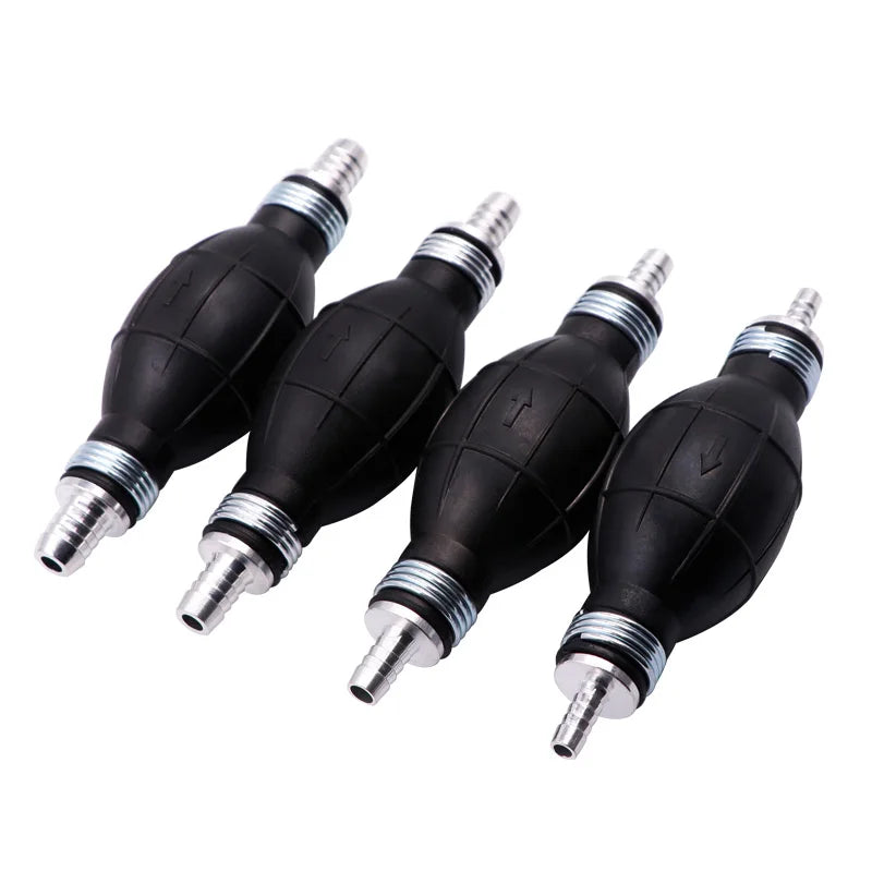 Hand Fuel Pump Line Rubber Aluminum Hand Primer Bulb diesel oil transfer petrol for Car Boat Marine Outboard 6mm/8mm/10mm/12mm