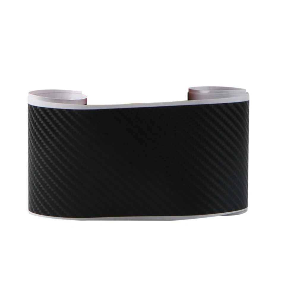 Car door anti-kick protection sticker anti-scratch film car rear bumper trim car trunk threshold 3D carbon fiber stripe sticker