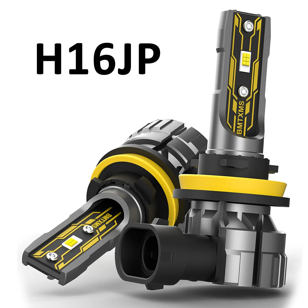 BMTxms 2PCS H4 LED Hi/Lo Headlight 12000LM H8 H11 H16JP H10 HB3 9005 HB4 9006 H27 H27W 881 880 Led Fog DRL Lights CSP Chips Bulb
