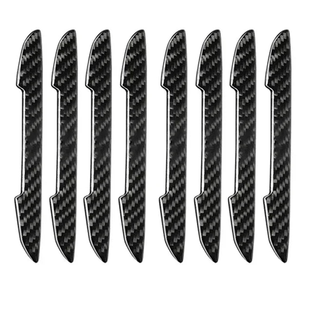 4/8pcs Car Door Protective Sticker Strip Carbon Fiber Look Anti-Collision  Protector Car Door Edg Scratch-resistant Stickers