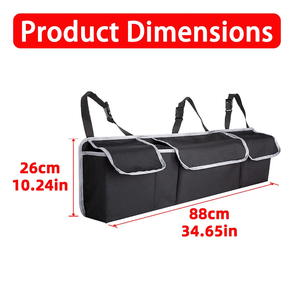 PINMOAP Oxford Cloth Car Trunk Storage Bag Hanging Car Trunk Storage Bag Large Capacity Rear Seat Storage Bag Hanging Bag
