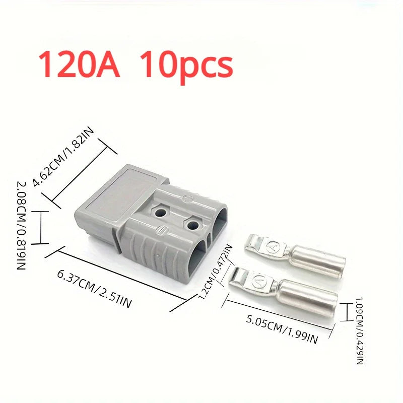5/10pcs 50A/120A/175A/350A Battery Quick Connect Disconnect Connector 600V Towing Winch Quick Connect Wire Harness Plug