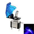 1PCS 12V 20A Toggle Switch LED Switch Car Auto Cover LED Light With Protective Cover SPST Toggle Rocker Switch Control On/Off