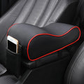 Car Armrest Pad Leather Auto Central Console Protection Cushion Thicken Memory Foam Auto Armrests Storage Box with Pocket