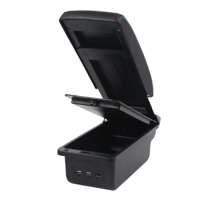 Car Armrest Box for Renault Clio 4 Captur Clio 3 III IV with Cup Holder Storage USB Ashtray Accessory