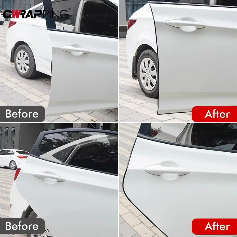 5M Car Door Protector Edge Scratch Auto Door Sealing Strips Transparent Anti-collision Protection PVC Strip for Cars Accessories