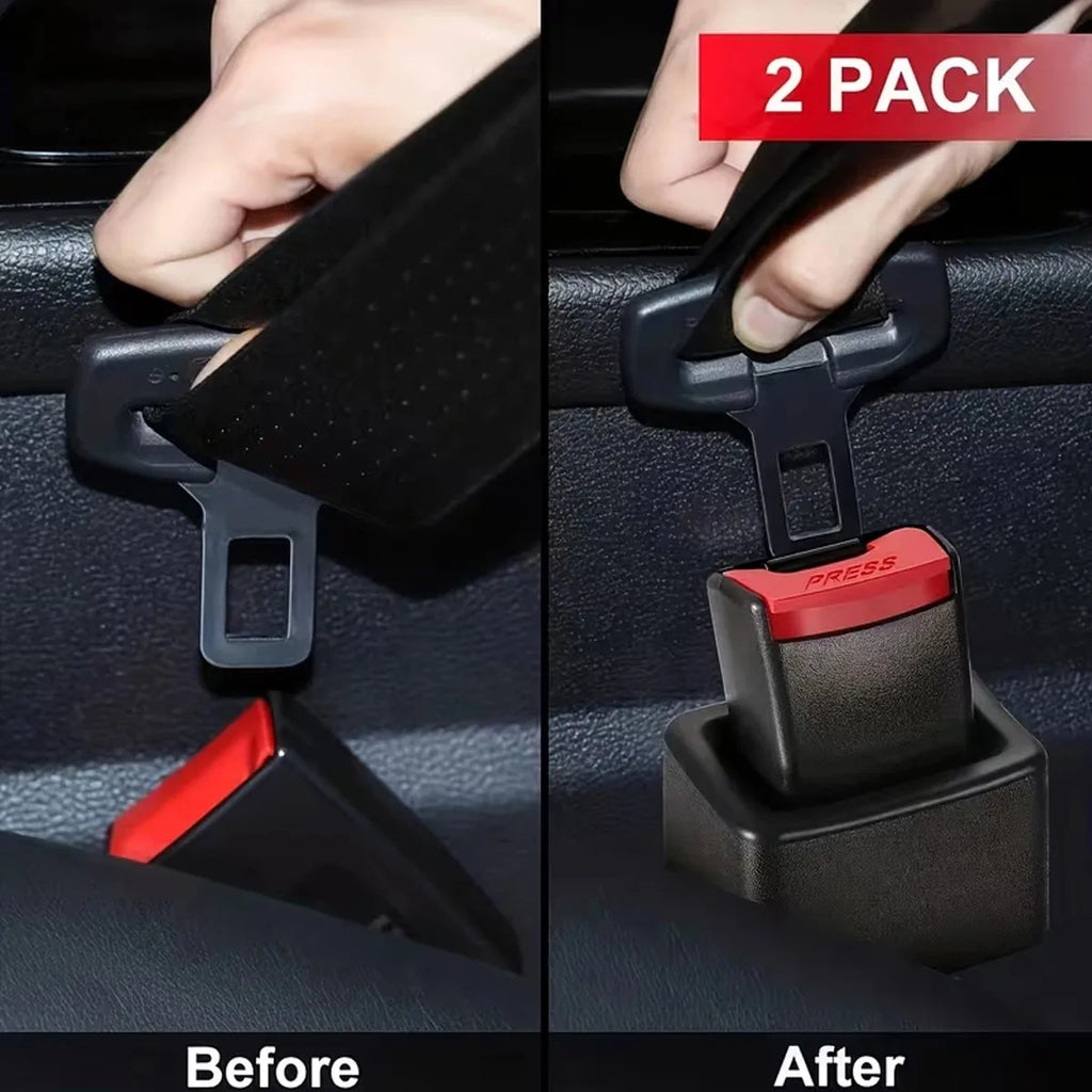 2 PCS Car Seat Belt Clip Extender Safety Seatbelt Lock Buckle Plug Thick Insert Socket Extender Safe