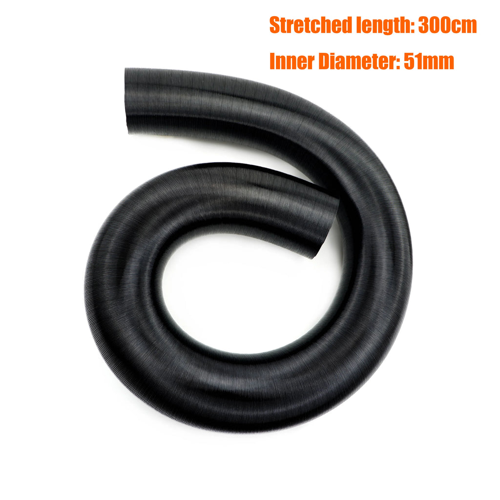 42mm 60mm 75mm Inner Diameter Stretched length 300cm 500cm Air Diesel Heater Duct Pipe Tube Hose For Car Camper Truck Caravan