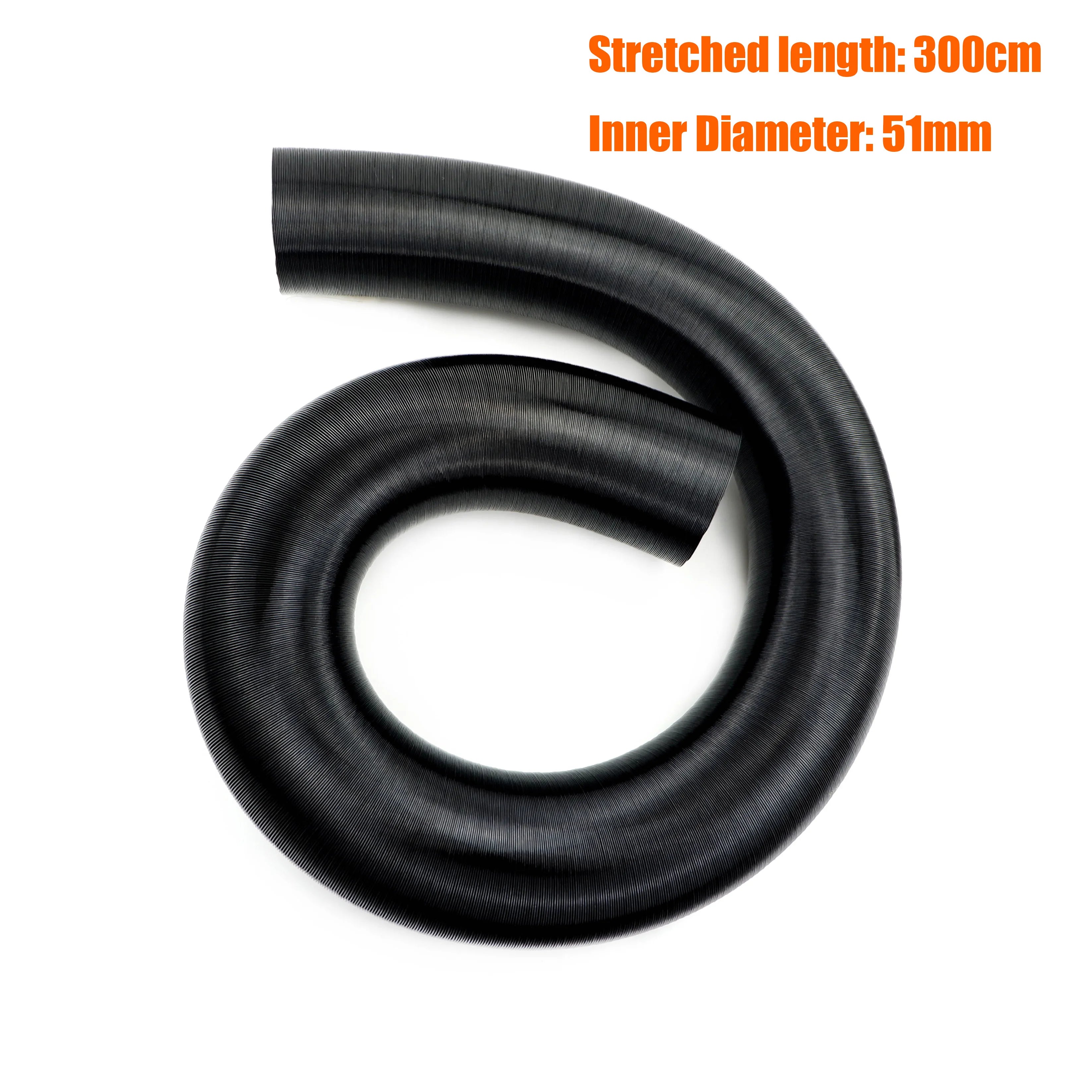 42mm 60mm 75mm Inner Diameter Stretched length 300cm 500cm Air Diesel Heater Duct Pipe Tube Hose For Car Camper Truck Caravan