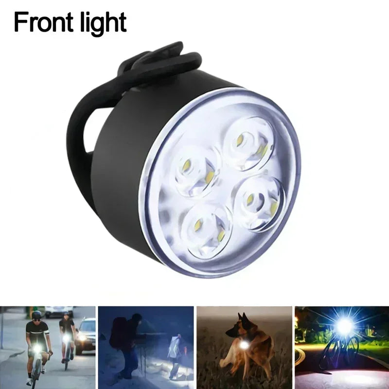 BUCKLOS Bike Light Set Rechargeable Rear Light Front Lamp Waterproof Riding Headlight USB MTB Taillight Led 1PC Cycling Parts