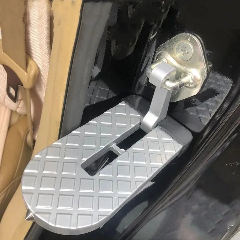 Universal Fit Car Door Step Foldable Roof Rack Latch Hook Foot Pedal Multifunction Aluminum Alloy Safety Hammer Window Breaker