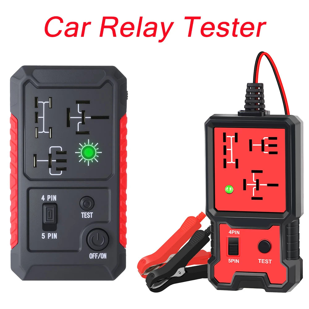 Car Relay Voltage Tester Universal 12V Automotive Electronic Relay Tester Indicator Light Battery Checker For RV Truck Trailer
