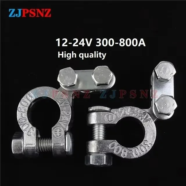 Car Battery Terminal Top Quick Post Wire Cable Clamp Terminal Positive Negative Electric Connector Auto Accessorie 12V 24V