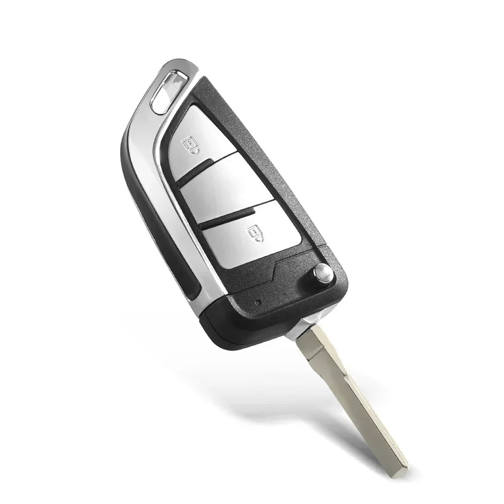 KEYYOU 3 Button Car Key Shell Modified Flip Folding Key Case Casing for Golf Tiguan Polo Jetta Skoda Seat 5K0 837 202AD