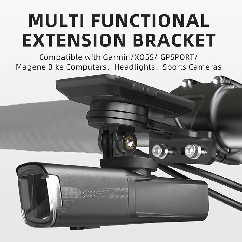 CYCLAMI Extended Out-Front Mount Bike Handlebar Mount for NiteRider Adapter Sports Action Camera Garmin XOSS G+ IGSPORT RAVEMEN